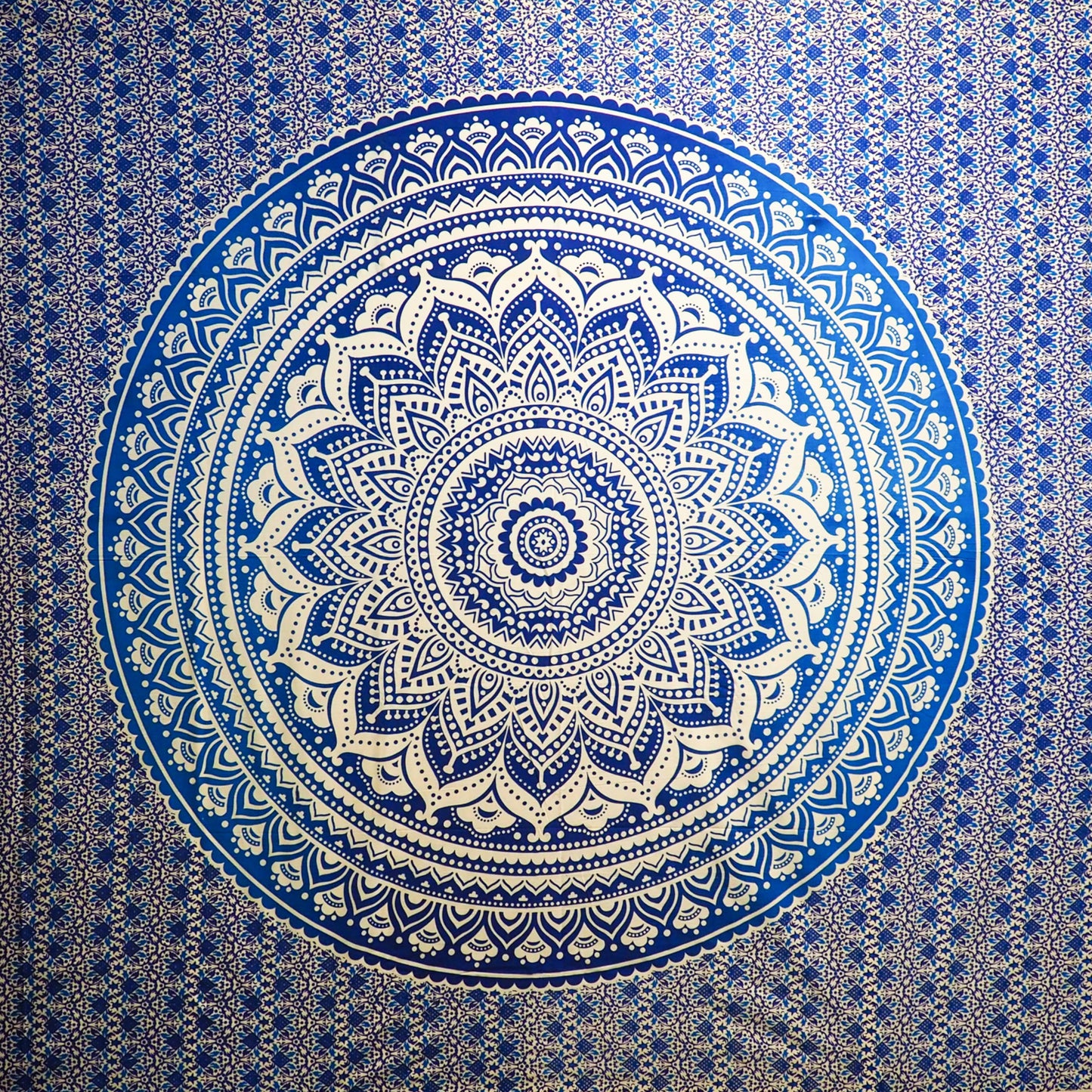 Wall Hanging - Wheel Mandala (Blue) - Shakti