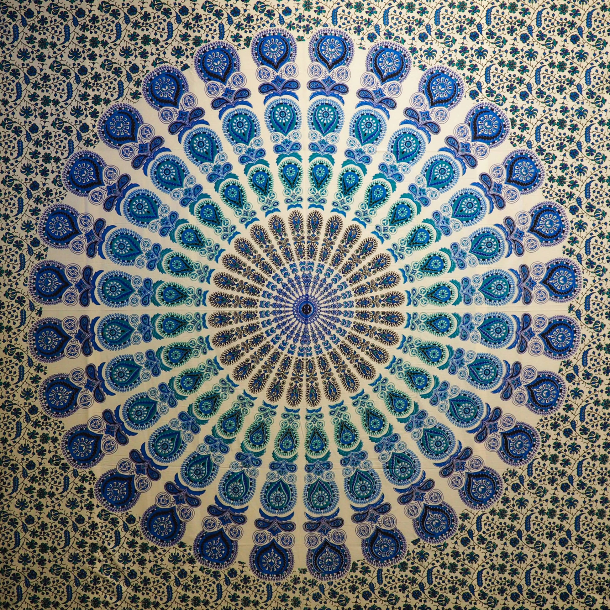 Wall Hanging - Mandala (Blue & White) - Shakti