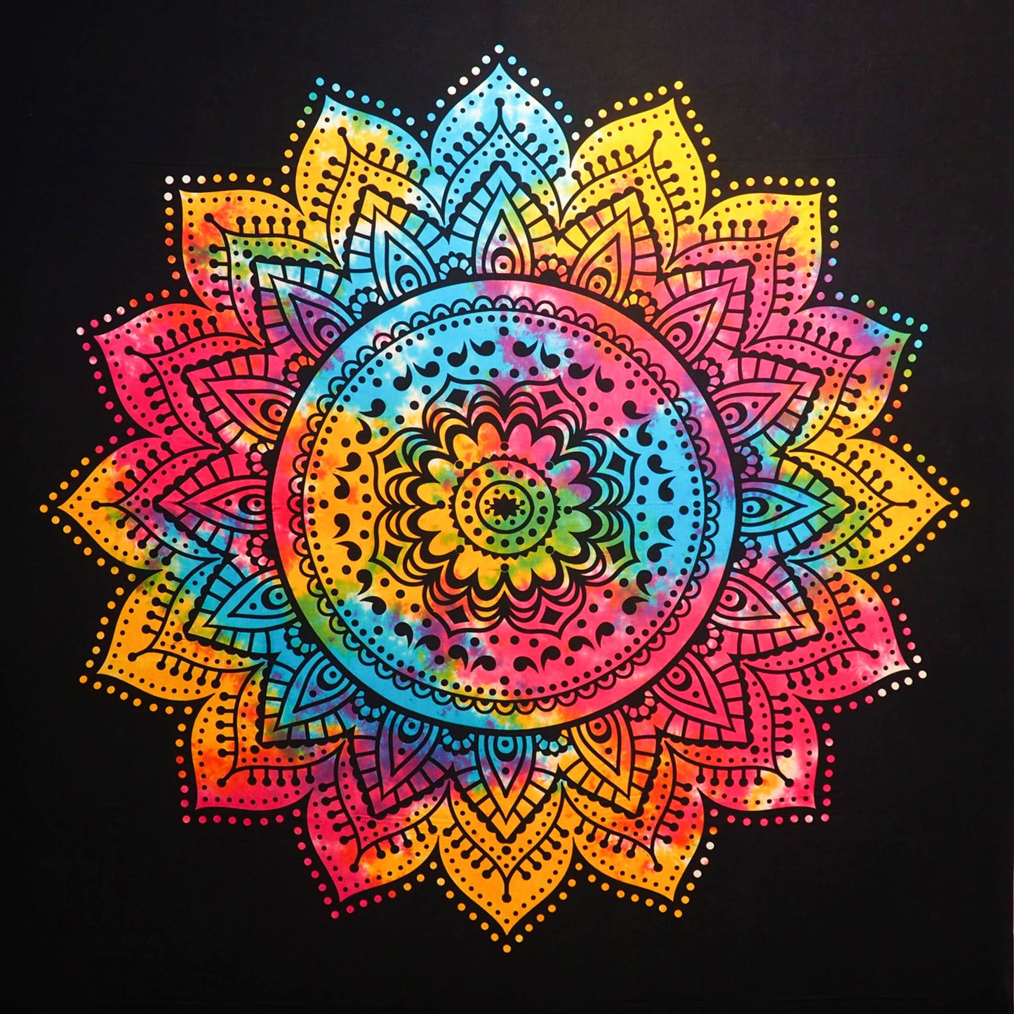 Wall Hanging - Floral Mandala (Tie-Dye) - Shakti