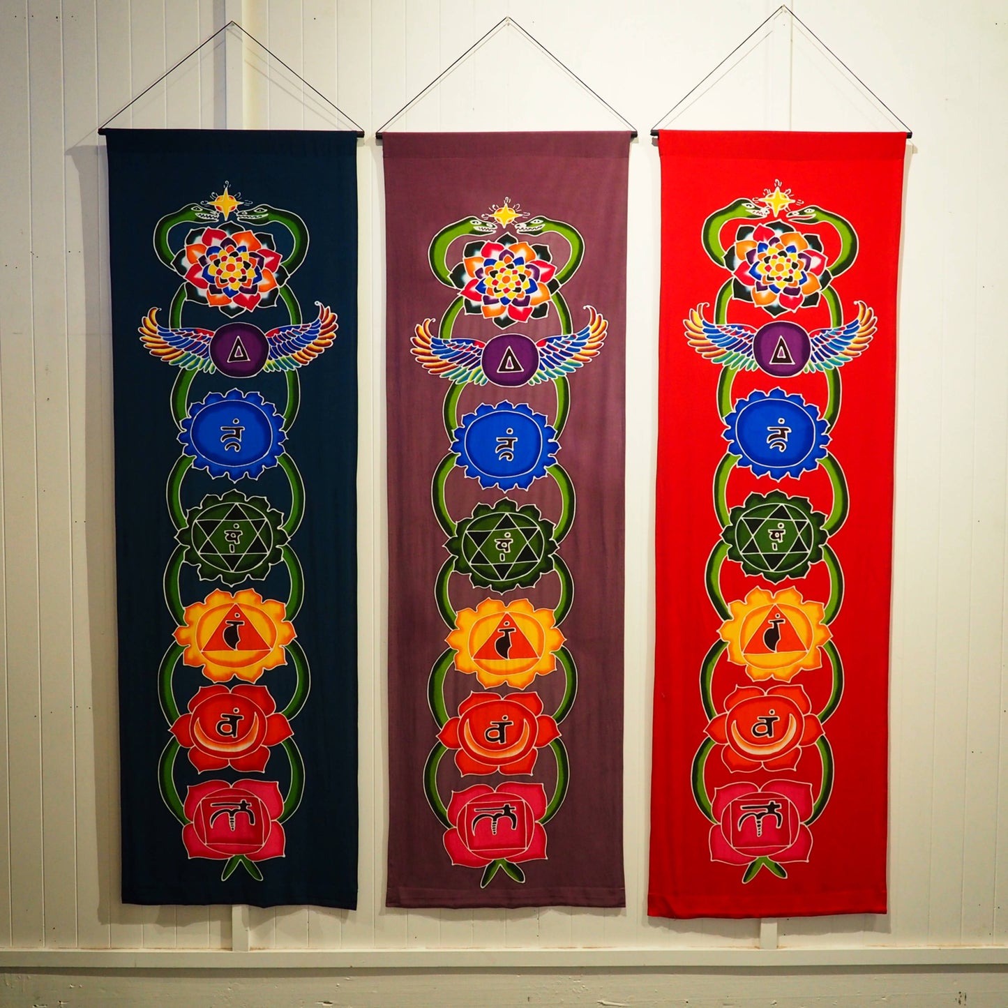 Batik Chakra Banner, Large - Shakti