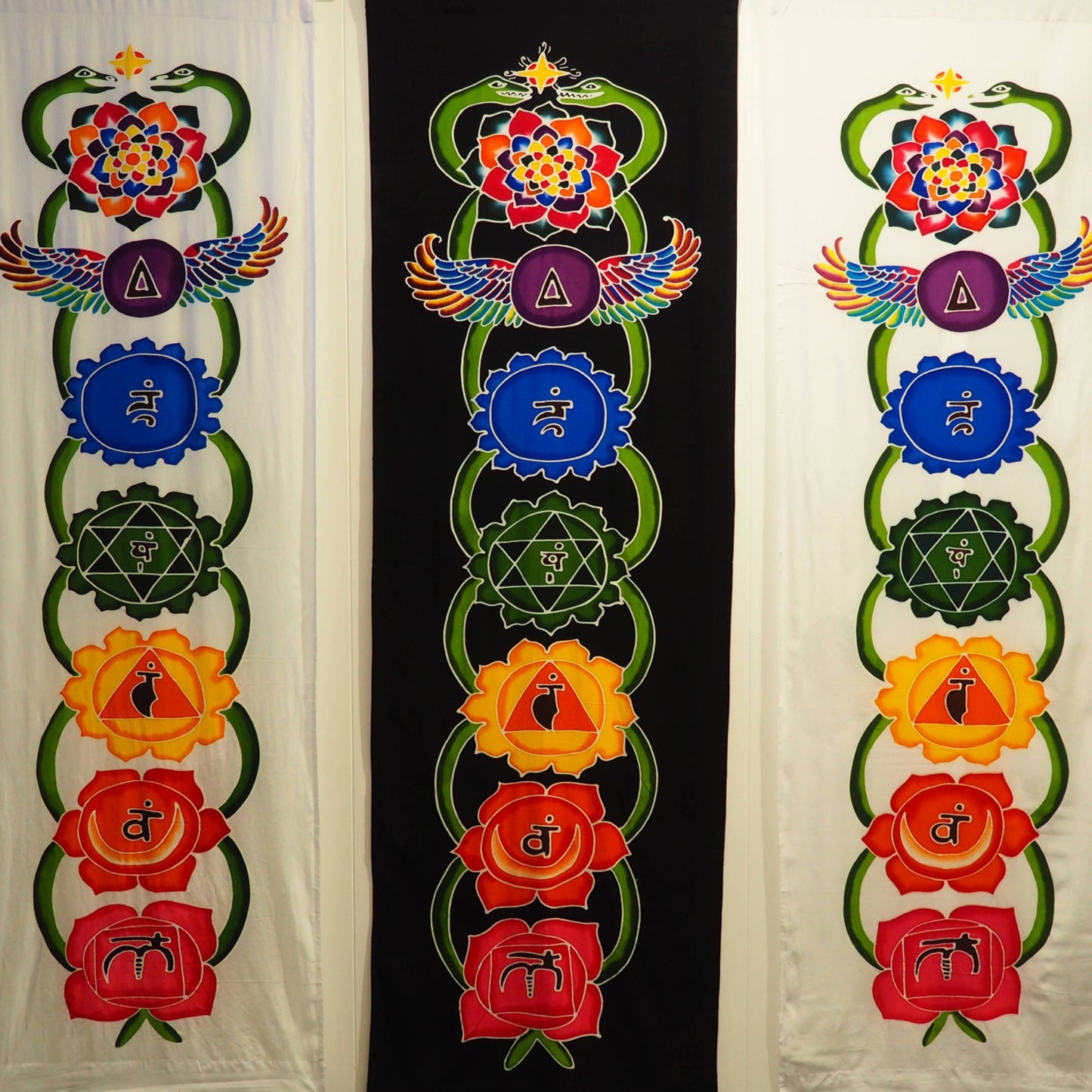 Batik Chakra Banner, Large - Shakti