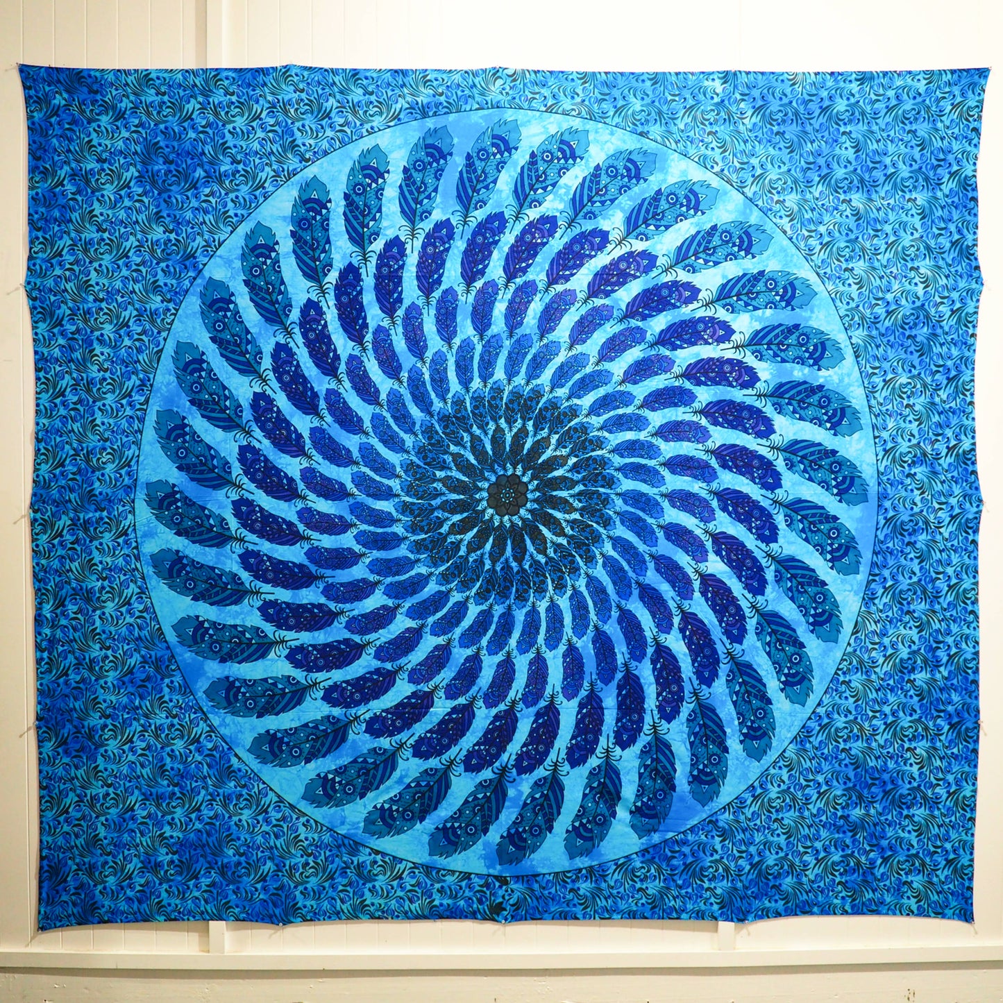 Wall Hanging - Feather Mandala (Blue) - Shakti