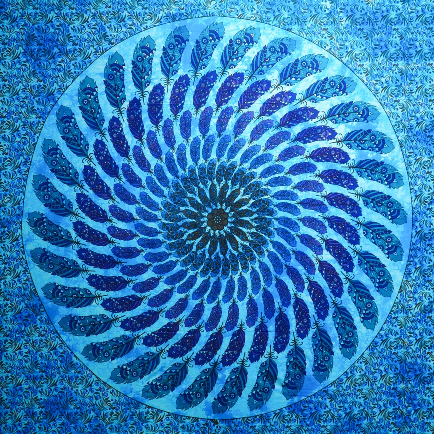 Wall Hanging - Feather Mandala (Blue) - Shakti