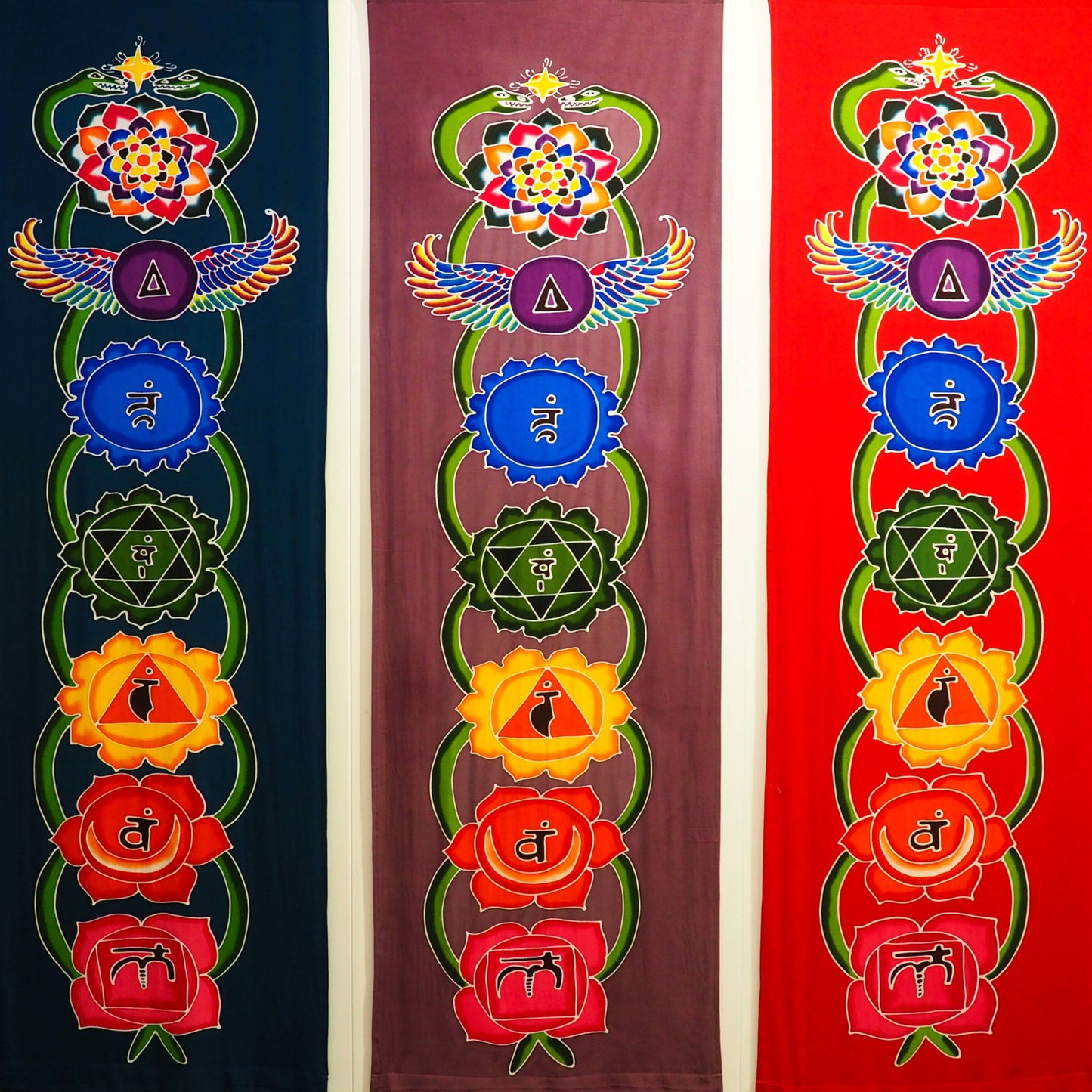 Batik Chakra Banner, Large - Shakti