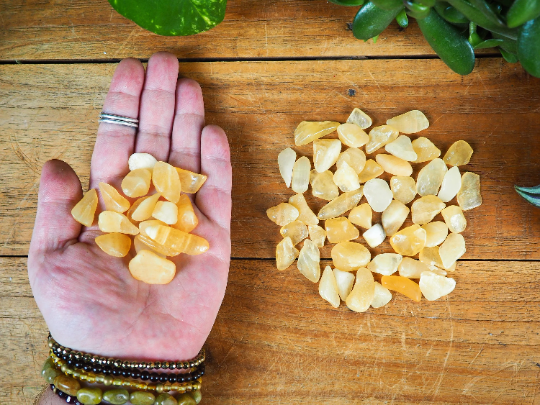 Orange Calcite Tumble Stones - Shakti