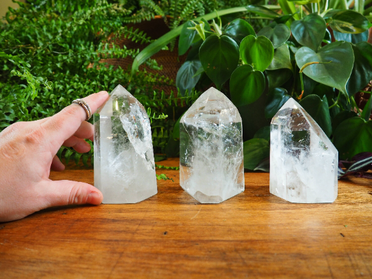 Clear Quartz Towers - Shakti