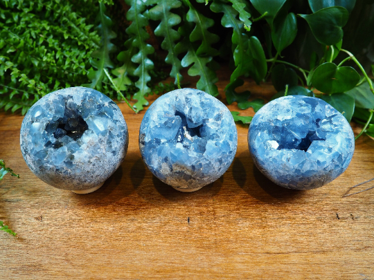 Celestite Spheres - Shakti