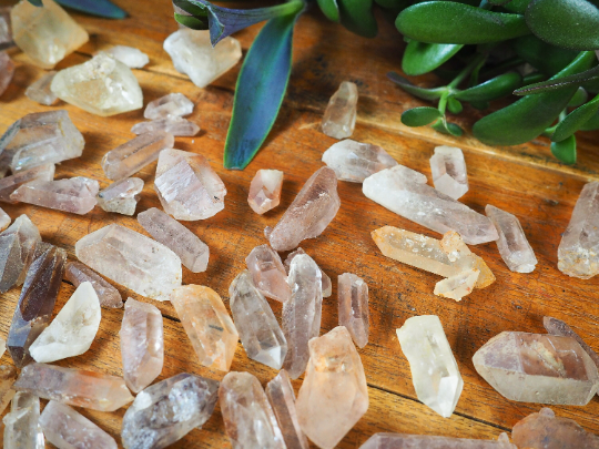 Tangerine Quartz Points - Shakti