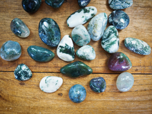 Load image into Gallery viewer, Moss Agate Tumble Stones
