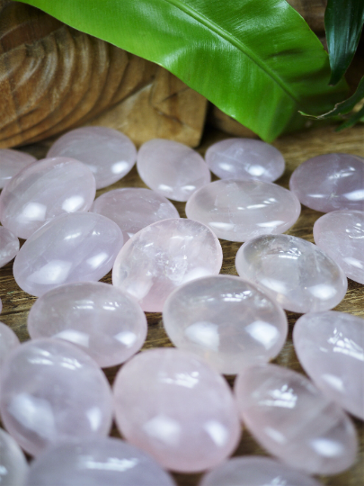 Rose Quartz Palm Stones - Shakti