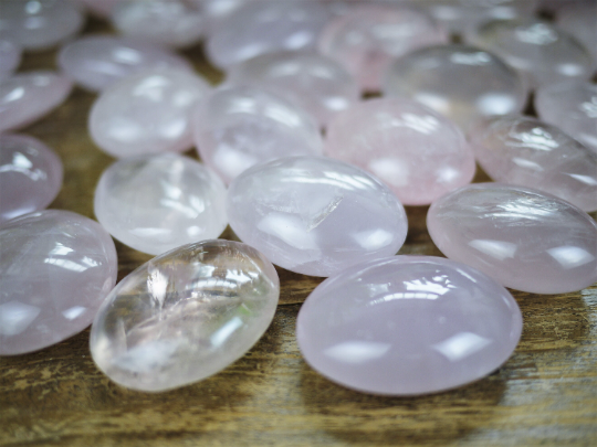 Rose Quartz Palm Stones - Shakti