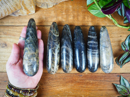 Black Moonstone Massage Wands - Shakti