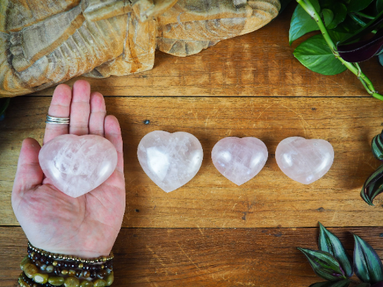 Rose Quartz Hearts - Shakti