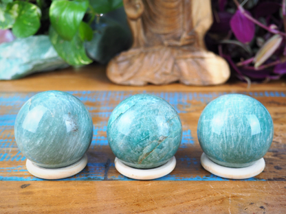 Amazonite Spheres - Shakti