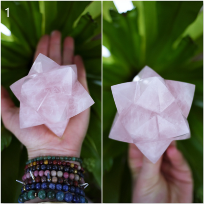 Rose Quartz Merkabahs - Shakti