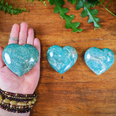 Amazonite Hearts - Shakti