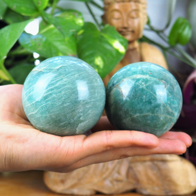 Amazonite Spheres - Shakti