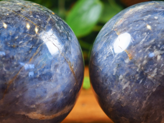 Dumortierite (Blue Quartz) Spheres - Shakti