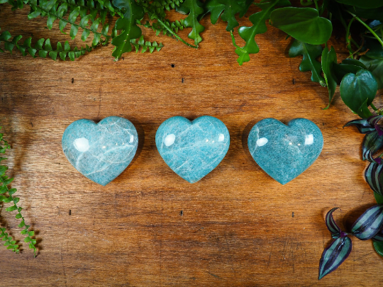 Amazonite Hearts - Shakti