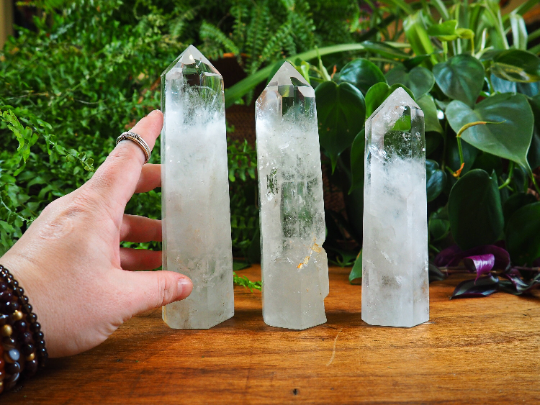 Clear Quartz Towers - Shakti