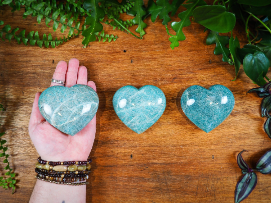 Amazonite Hearts - Shakti