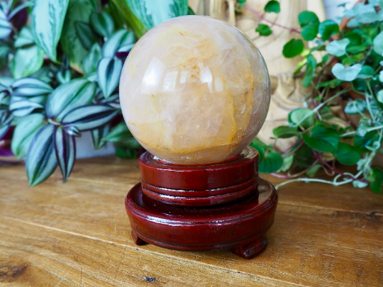 Lacquered Wooden Sphere Stands, Spinning - Shakti