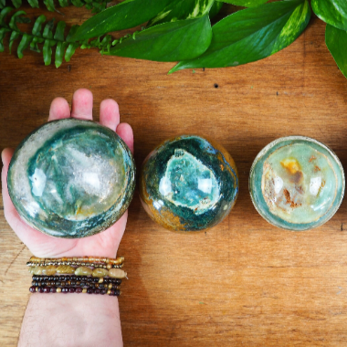 Ocean Jasper Spheres - Shakti