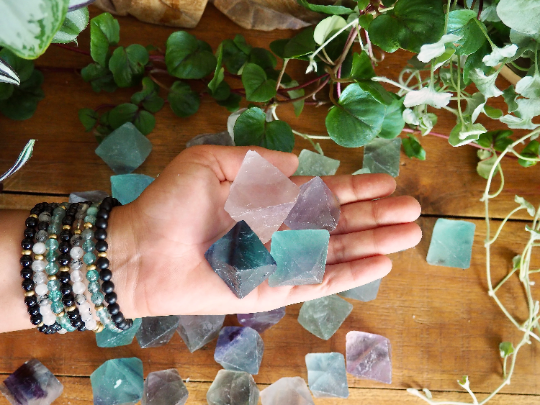 Fluorite Octahedrons - Shakti