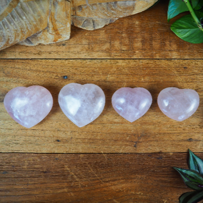 Rose Quartz Hearts - Shakti