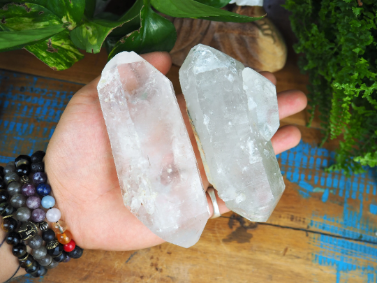 Clear Quartz Double Terminated Points, Natural - Shakti