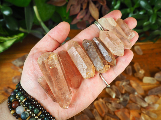 Tangerine Quartz Points - Shakti