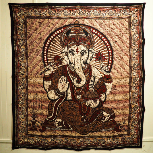 Wall Hanging - Ganesh (Burgundy) - Shakti