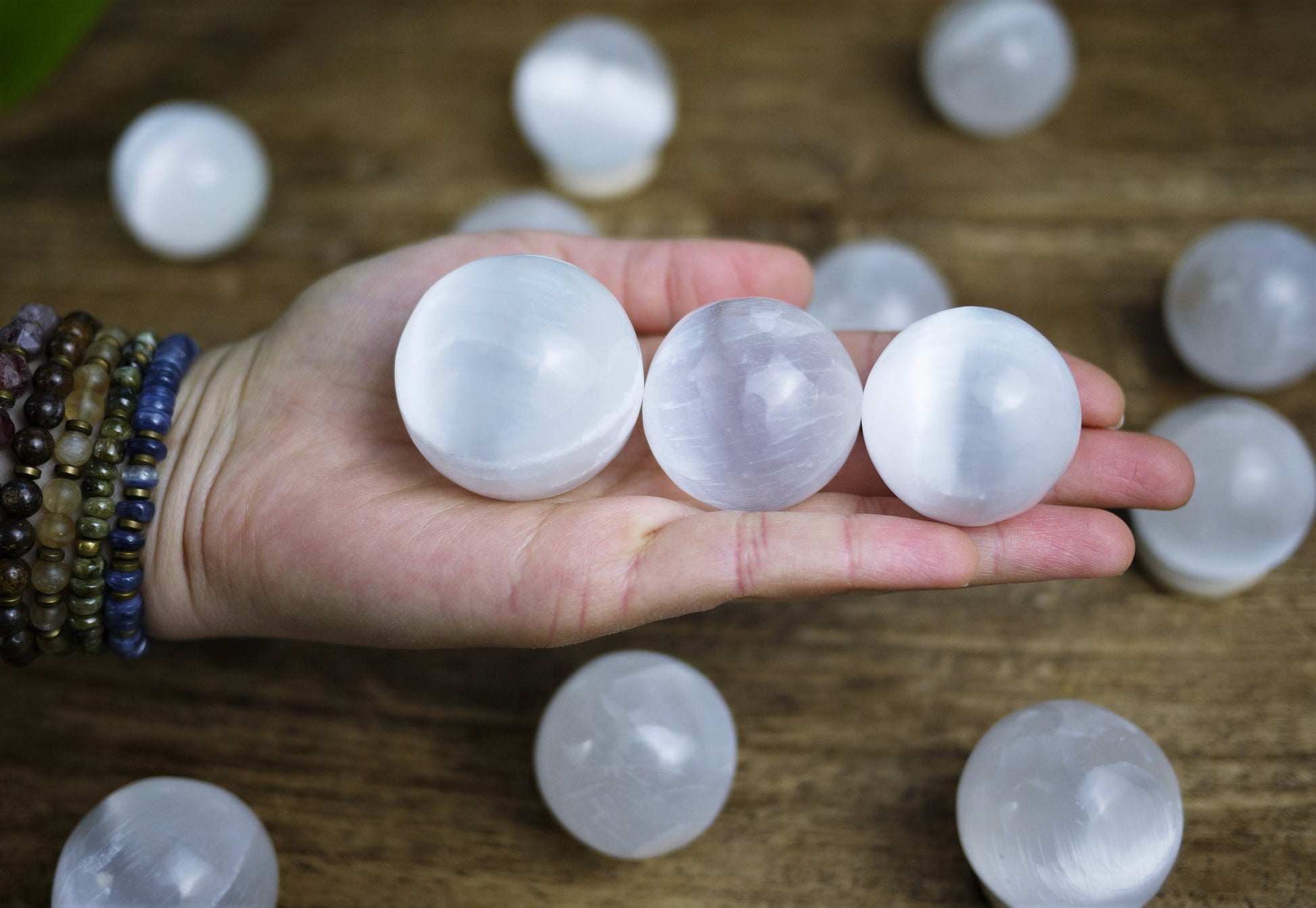 Selenite Spheres - Shakti