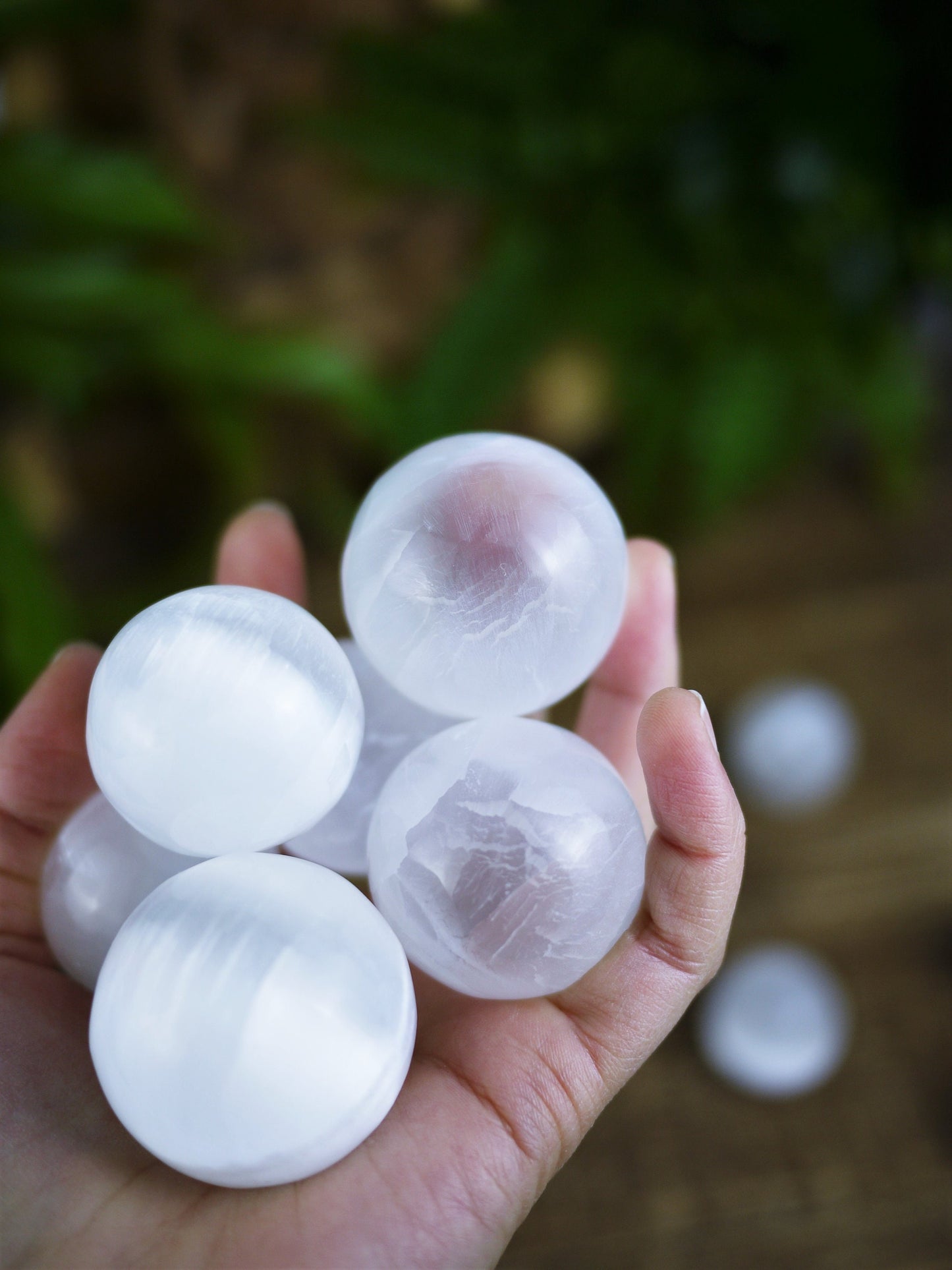 Selenite Spheres - Shakti