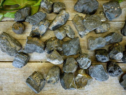 Black Tourmaline Chunks, Natural - Shakti