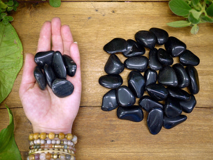 Black Obsidian Tumble Stones - Shakti