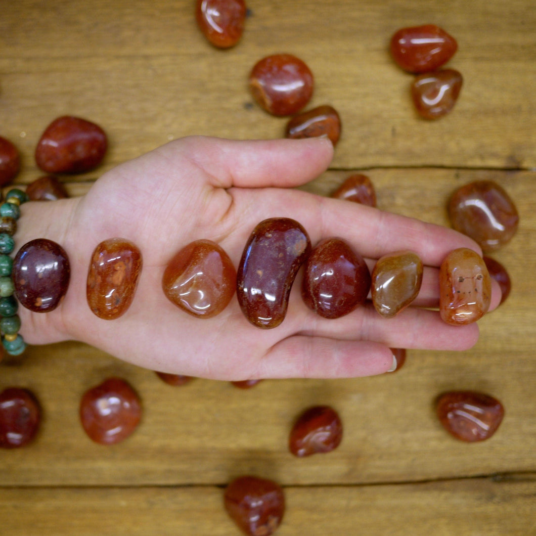 Red Agate Tumble Stones