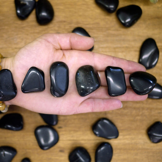 Black Obsidian Tumble Stones - Shakti