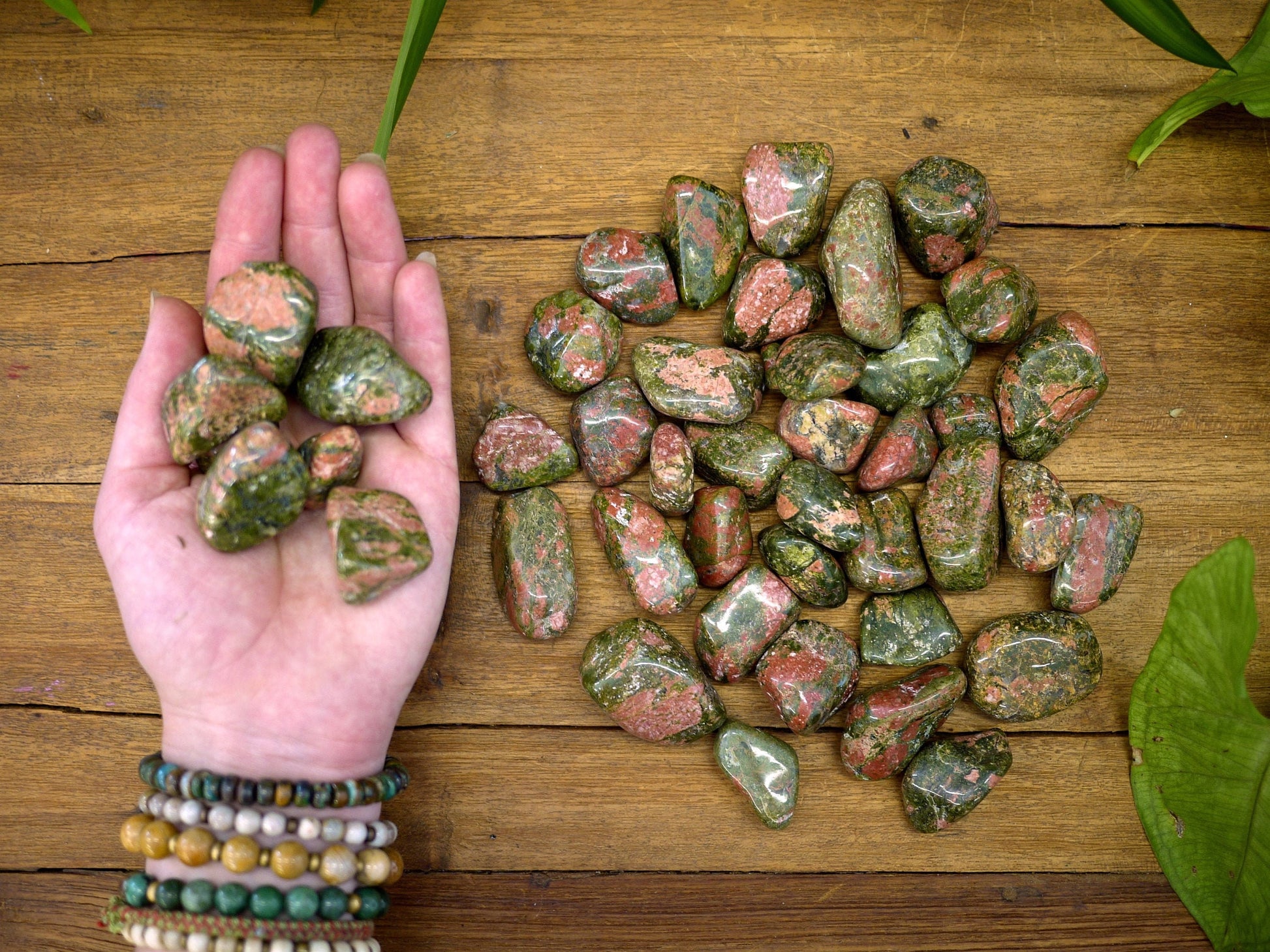 Unakite Tumble Stones - Shakti