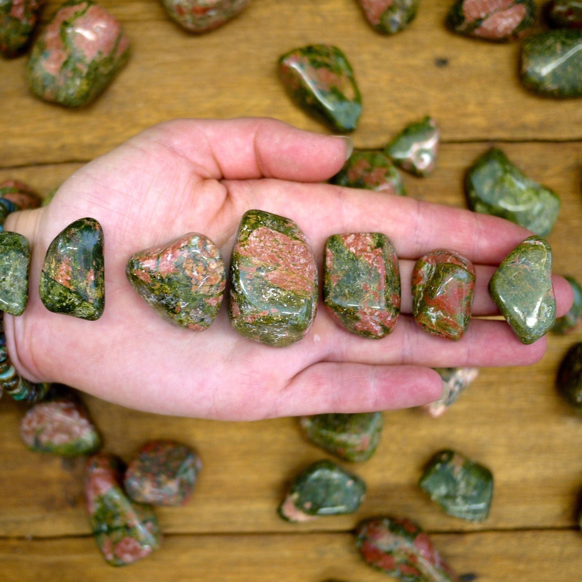 Unakite Tumble Stones - Shakti