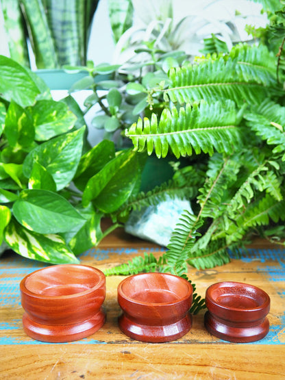 Natural Wooden Sphere Stands - Shakti