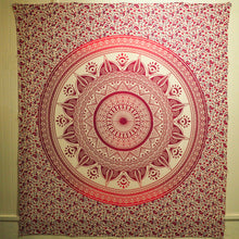Load image into Gallery viewer, Wall Hanging - Paisley Mandala (Raspberry)
