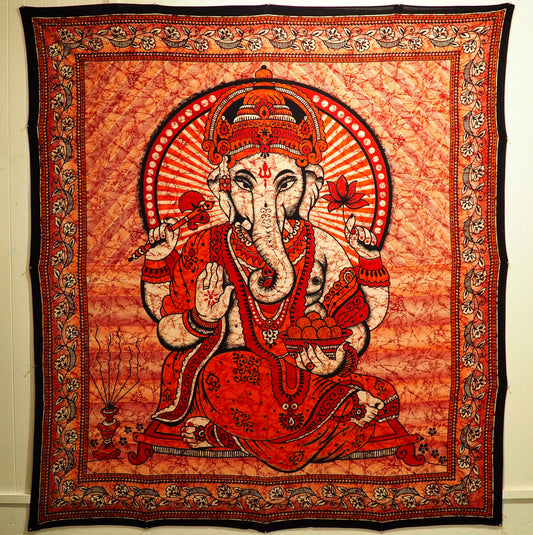 Wall Hanging - Ganesh (Red) - Shakti