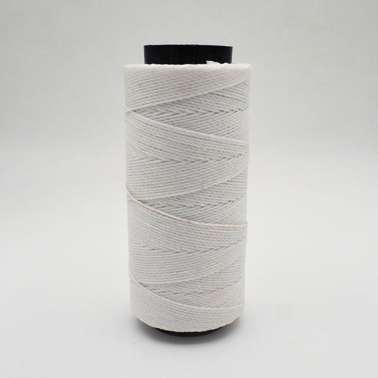 Waxed Polyester Cord (Brazil) - White - Shakti